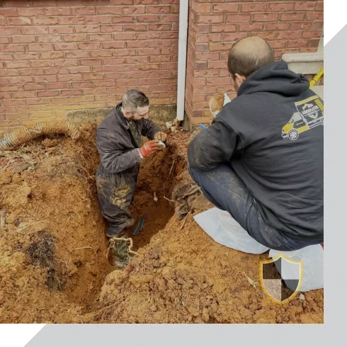 underground plumbing work